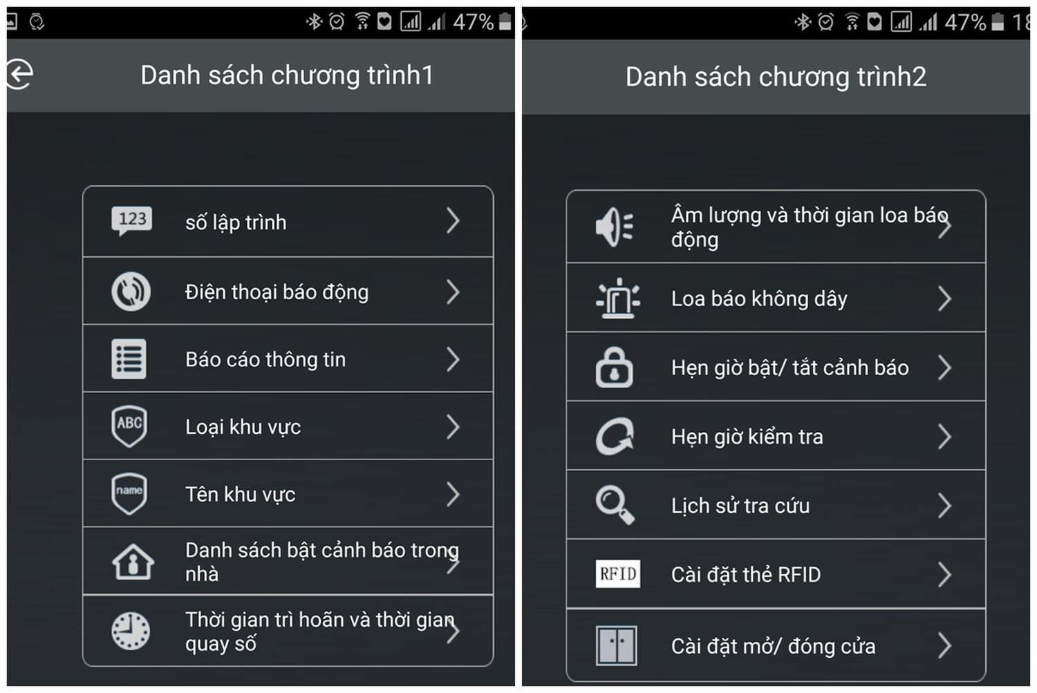 Cài đặt số lặp trình, đặt tên khu vực, hẹn giờ... qua ứng dụng mobile