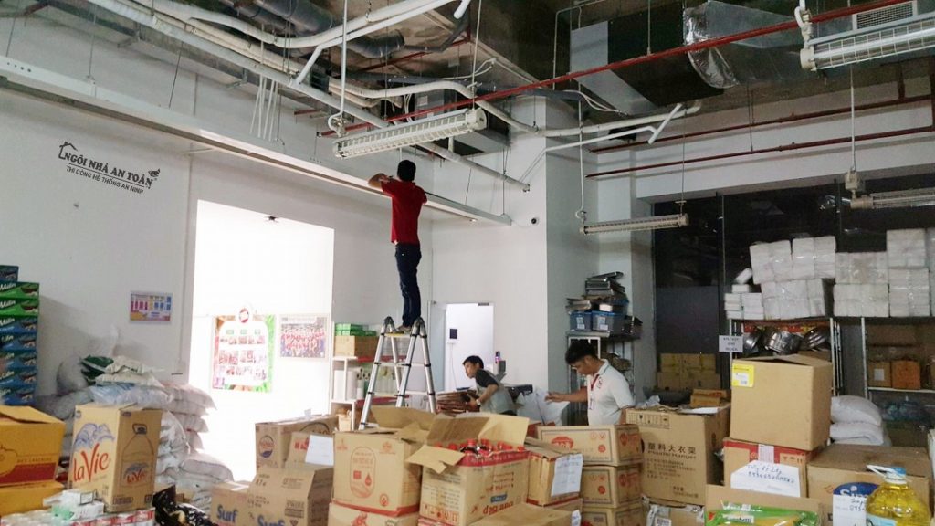 Thi công hệ thống camera siêu thị